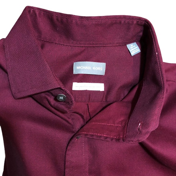 MICHAEL KORS Big Fit Airsoft Button Front Shirt - Picture 8 of 8